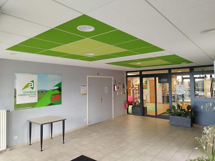 Plafond suspendu pour hall entrée Caen